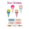 Iron-on & Stick-on Labels Value Pack Ice Cream