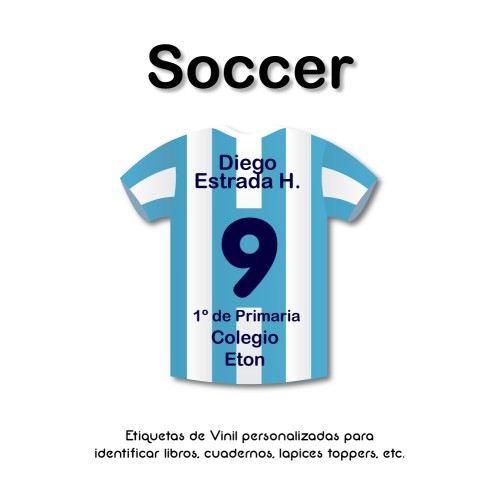 Iron-on & Stick-on Labels Value Pack Soccer Iron-on & Stick-on Labels Value Pack Soccer