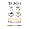 Stick-on Labels Trucks