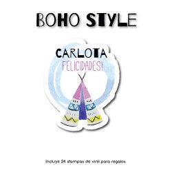 Gift Label Boho Style