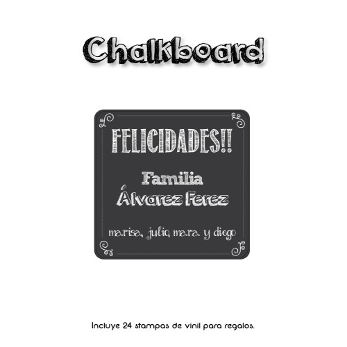 Gift Label Chalkboard Gift Label Chalkboard