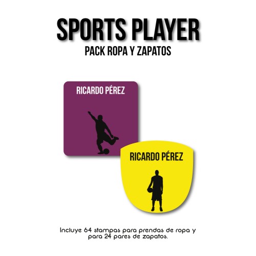 Iron-on & Shoes Value Pack Sports Player Iron-on & Shoes Value Pack Sports Player