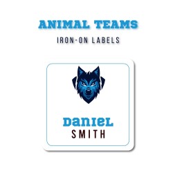 Iron-On Labels Animal Teams