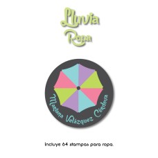 Iron-On Labels Lluvia