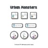 Iron-On Labels Urban Monsters