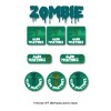 Back to School Label Value Pack Zombie Back to School Label Value Pack Zombie
