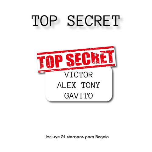 Gift Label Top Secret Gift Label Top Secret