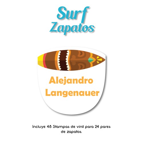Shoe Labels Surf 